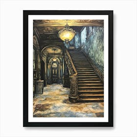 Haunted House Art Art Print