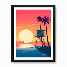Miami Beach 2 Art Print