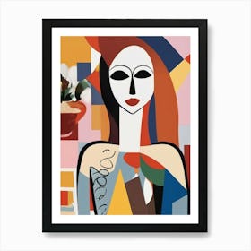 Woman In A Vase Art Print