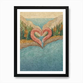 Heart Of The River Art Print