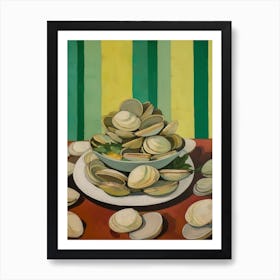 Clams 2 Italian Still Life Painting Art Print