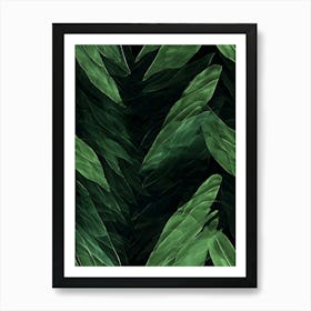 Veiled Secrets: An Exploration of the Hidden Depths of the Rainforest Art Print