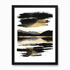 Black And Gold Canvas Print 52 Art Print