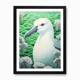 Ohara Koson Inspired Bird Painting Albatross 4 Art Print