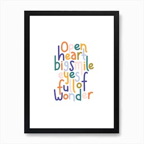 Open Hearted Art Print