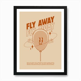 Retro Wall Art Vintage Decor Retro Cartoon Printable Art Retro Vintage Wall Art Fly Away Trendy Retro Poster Art Print