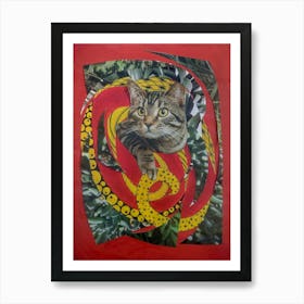 Curiosity Kill The Cat, Modern Art Of Nature Art Print