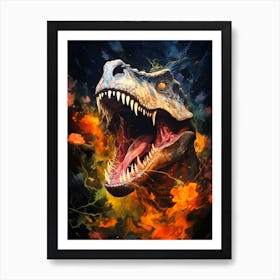 Dinosaur T-Rex Art Print