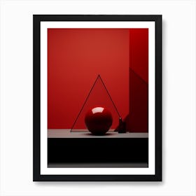 Minimalist Geometry Abstract Illustration 3 Art Print