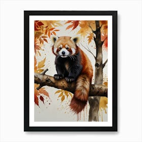 Red Panda 4 Art Print