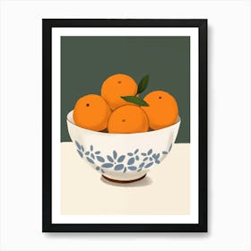 Oranges In A Bowl 4 Art Print