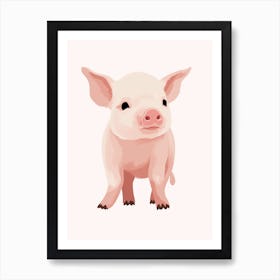 Baby Animal Illustration  Pig 2 Art Print