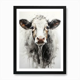 Watercolor Wonder Bovine Beauty Art Print