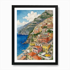 Positano Art Print