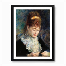 Woman Crocheting, Pierre Auguste Renoir Art Print