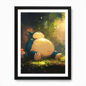 Snorlax Pokemon Anime Manga Japan Poster Art Print