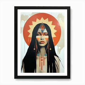 Boho Tribal Harmony, Boho Art Style Poster