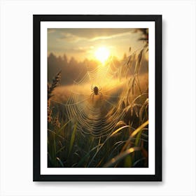 A Spider Feature 1 Painstakingly Spins Its Intri (7) Art Print