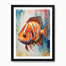 Peppermint Angelfish Art Print
