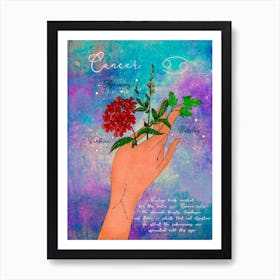 Cancer Healing Herbs Art Print