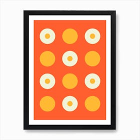 Mid Century Modern Geometric Pattern Art Print