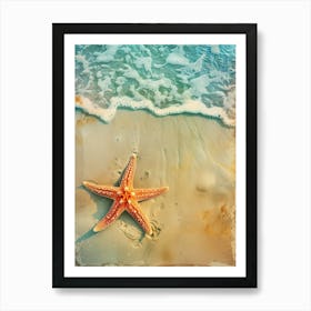 Starfish On The Beach Photo 1 Art Print