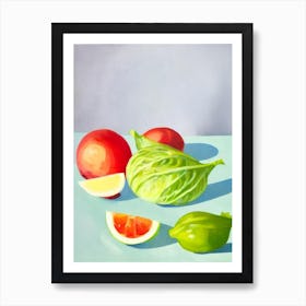 Lettuce 2 Tablescape vegetable Art Print