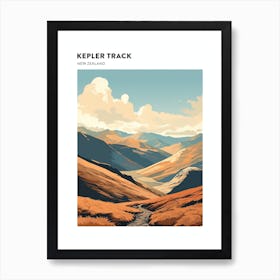 Kepler Track New Zealand 3 Hiking Trail Landscape Poster Art Print