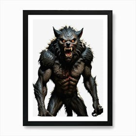 Werewolf Halloween Art Print