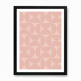 Mid Century Modern Peach Art Print