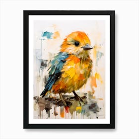 Feathered Reverie Dreamlike Bird Art Print