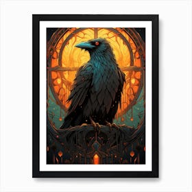 Raven 5 Art Print