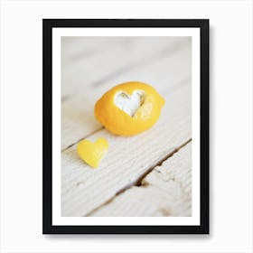 Lemon Heart Art Print