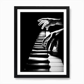 Piano for Pianist Line Art Illustration Art Print