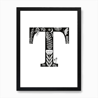 Letter T Art Print