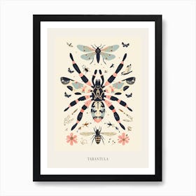 Colourful Insect Illustration Tarantula 7 Poster Art Print