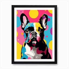 Dotty French Bulldog 3 Art Print