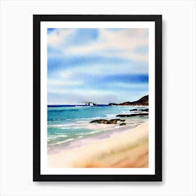 Apollo Bay Beach 4, Australia Watercolour Art Print