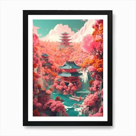 Japanese Landscape 27 Art Print