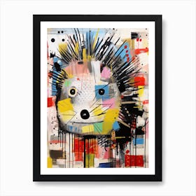 Hedgehog's Graffiti Gallery: Basquiat's style Art Print