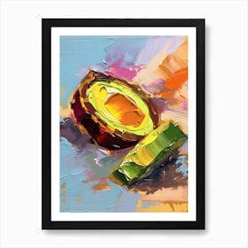 Avocado Painting 1 Art Print
