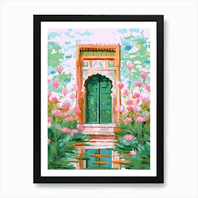 Lotus Gate Jaipur India Travel Housewarming Painting Art Print