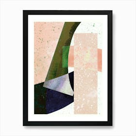 Speckled Geo Abstract 3 Art Print