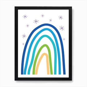 Rainbow Blues Art Print