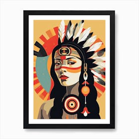 Reviving Tradition: Pop Art Native American Art Print