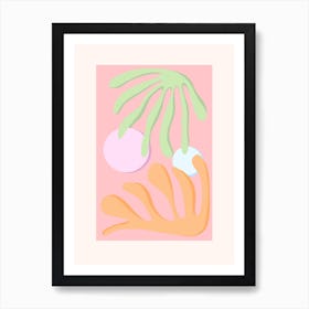 Pastel Paper Cutout 1 Art Print