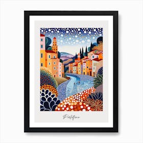 Poster Of Portofino, Italy, Illustration In The Style Of Pop Art 4 Art Print