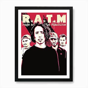 Ratm Rage Against The Machine Art Print