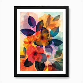 Abstract Floral Painting 5 Art Print