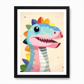 Colourful Dinosaur Torvosaurus 3 Affiche